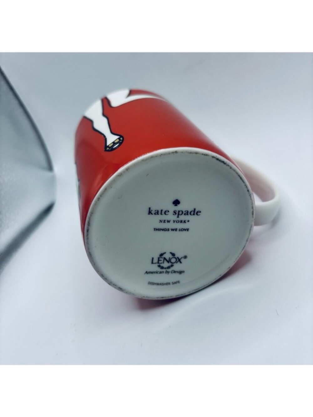 Kate Spade Lenox New York Things We Love Cha Cha Cha Legs Coffee Tea Mug. RARE! - Picture 7 of 9